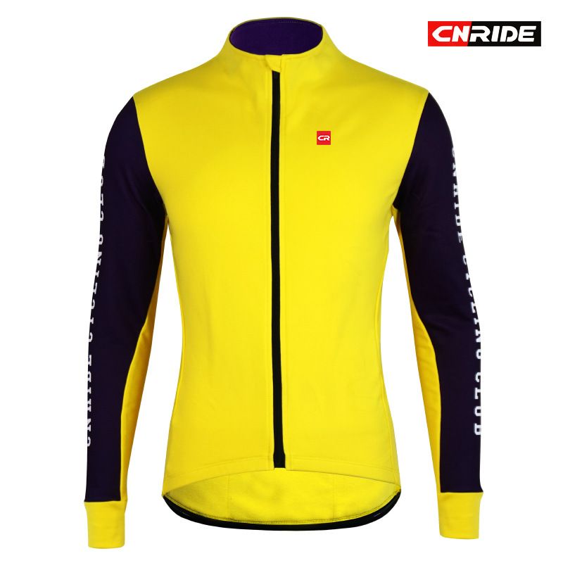 Wintermode Fleece Langarm Radtrikot Hochelastisch Atmungsaktiv Thermo Rennrad Mountainbike Fahrrad_voghion.com
