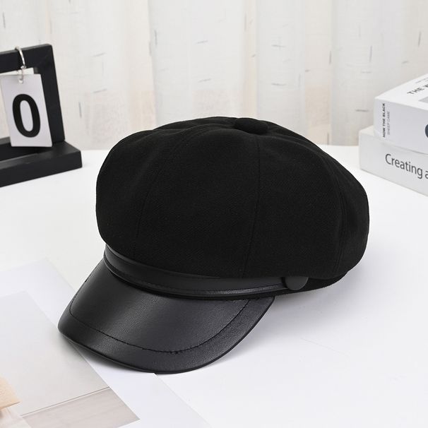 Nuovo berretto ottagonale da donna, stile britannico, per autunno e inverno, che snellisce il viso_voghion.com