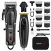 Professional Hair Clipper Kit – USB Rechargeable Cordless Hair Trimmer With LCD Display, Detachable Blades & Multiple Comb Attachments_voghion.com