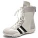 Women Boxing Boots 2025 New Women' Martin With Hidden Heel, Flat Caual Sport Combat Short Boot, Veratile For Petite Women, Boxing_voghion.com