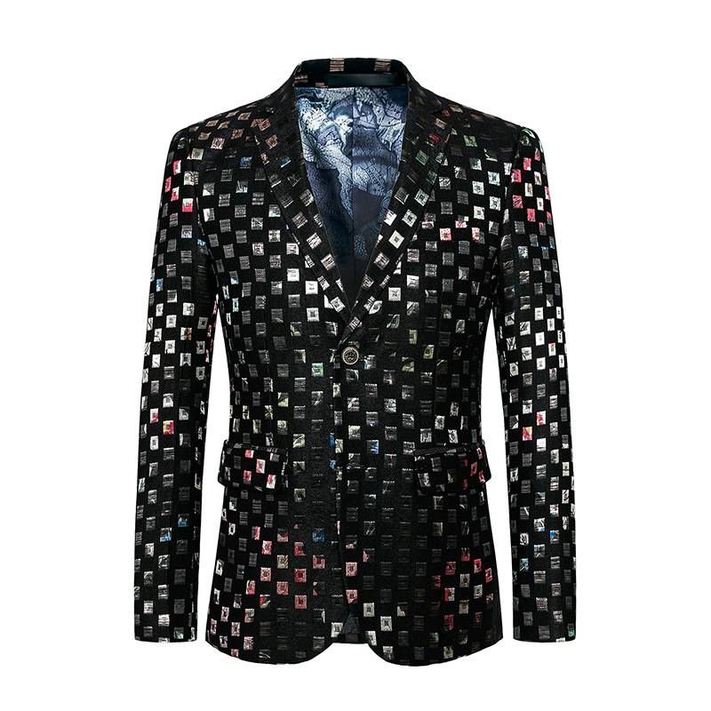 Men's Clothing new men's host casual suits fashion dresses casual sassy suits trendy tops_voghion.com
