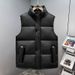 Unisex Quilted Vest – Winter Thickened Sleeveless Puffer Jacket With Stand Collar (Oversize Fit, Trendy Streetwear)_voghion.com