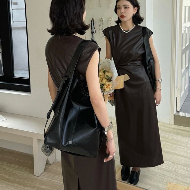 Borsa autentica per donna, borsa a tracolla in pelle bovina con strato superiore, alla moda, extra large, morbida, in stile pigro_voghion.com