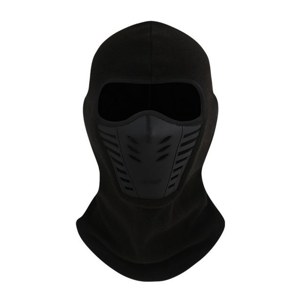 Winter Fleece-Lined Warm Mask For Men, Electric Motorcycle Helmet Liner, Full Face Cold-Proof Ski Hat_voghion.com