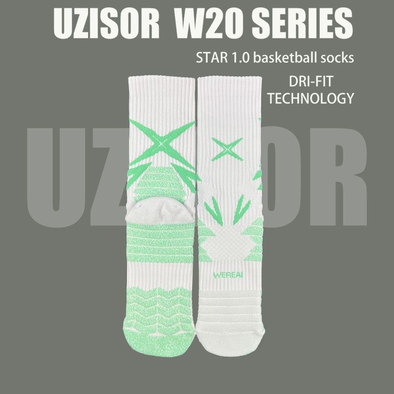 Basketballsocken, schweißableitend, hohe Oberseite, echte Kampfsocken, professionelle Handtuchunterseite, hohe Röhre, Elite-Sportsocken für Herren mit langer Röhre_voghion.com