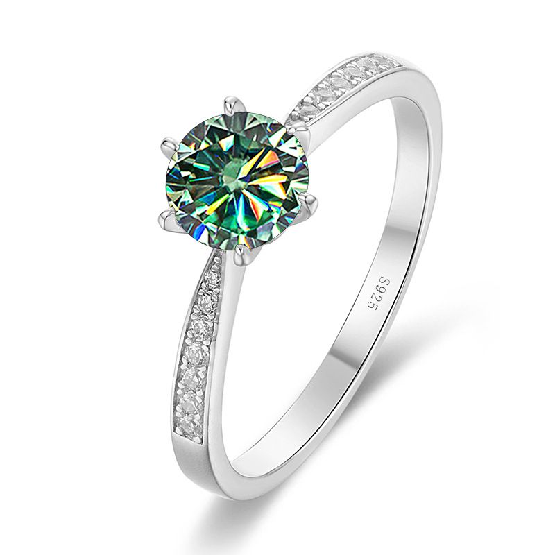 Tancise Real Moissanit-Eheringe für Damen, Sterlingsilber, Brillanter Diamant, Verlobungsring, Geschenk_voghion.com