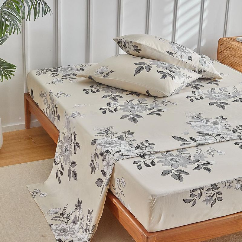 Biancheria da letto per primavera e estate, nuovo lenzuolo copriletto floreale, coprimaterasso, lenzuolo piano, federa per cuscino, set da quattro pezzi per letto matrimoniale_voghion.com