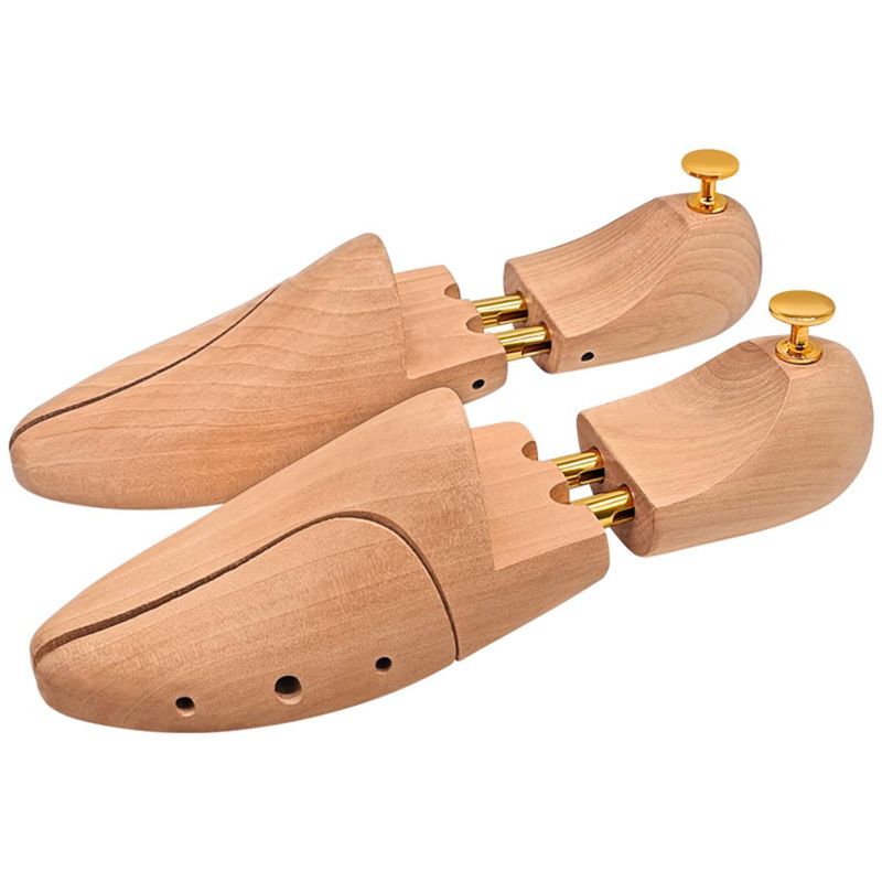 1 Paar Praktische Twin Tube Red Cedar Holz Einstellbare Schuh Shaper männer Schuh Baum_voghion.com