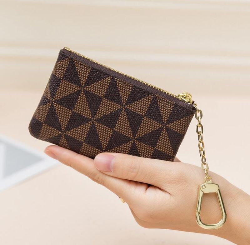 Fashion Women Zipper Coin & Key Purses Card Holder_voghion.com