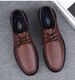 Chaussures en cuir à motifs, chaussures décontractées pour hommes, chaussures en cuir antidérapantes en caoutchouc, chaussures décontractées pour hommes_voghion.com