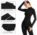 Women's Tracksuit Slim Fit Long Sleeved Fiess Coat Yoga Crop Tops With Thumb Holes Gym Jacket Workout Sweatshirts_voghion.com