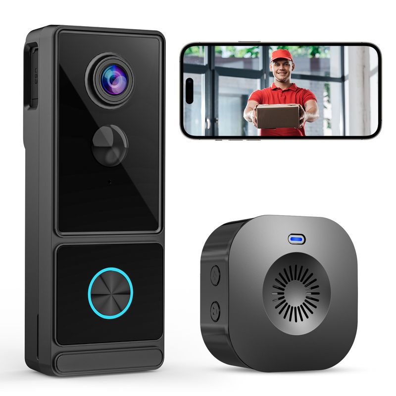 Visual doorbell, wireless camera, home WiFi, high-definition infrared, night vision, intercom, intelligent remote_voghion.com