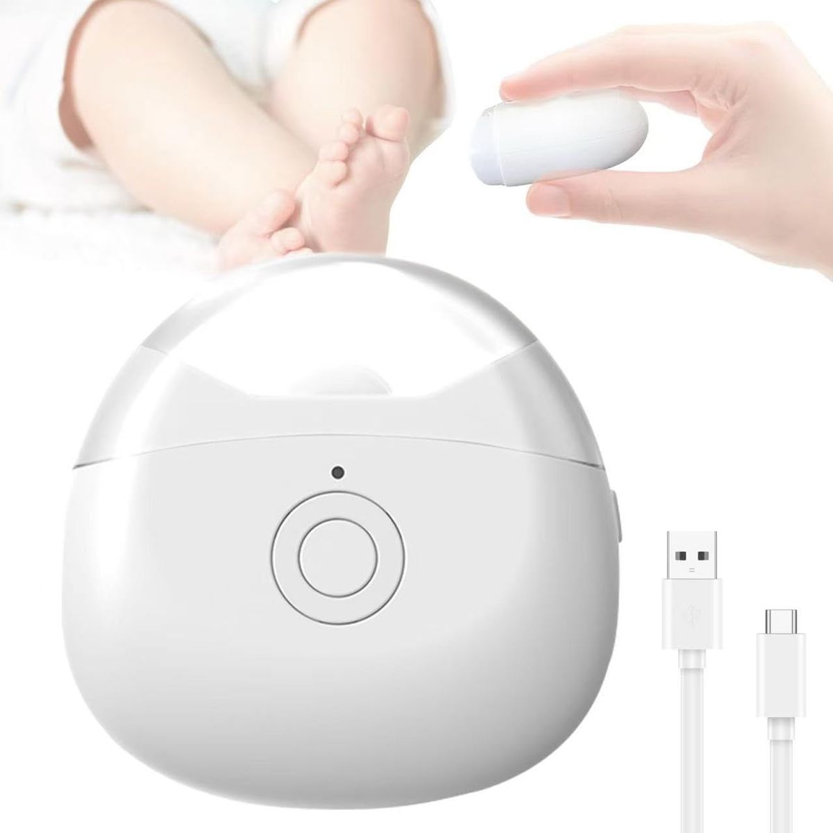 Tagliacapelli portatile di sicurezza - 2 velocità LED USB_voghion.com