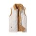 Men's Corduroy Vest With Fleece Lining – Retro Slim Fit Waistcoat For Casual Layering, Lightweight & Stylish (M-6xl)_voghion.com