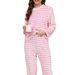 Neu Korallen Fleece Warme Pyjamas frauen Neue Jacquard Herbst Und Winter Lose Fleece Loungewear Set_voghion.com