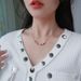 Geometric Square Pendant With Female Niche Design, Titanium Steel Necklace Ins, Cool Style Collarbone Chain, Minimalist_voghion.com