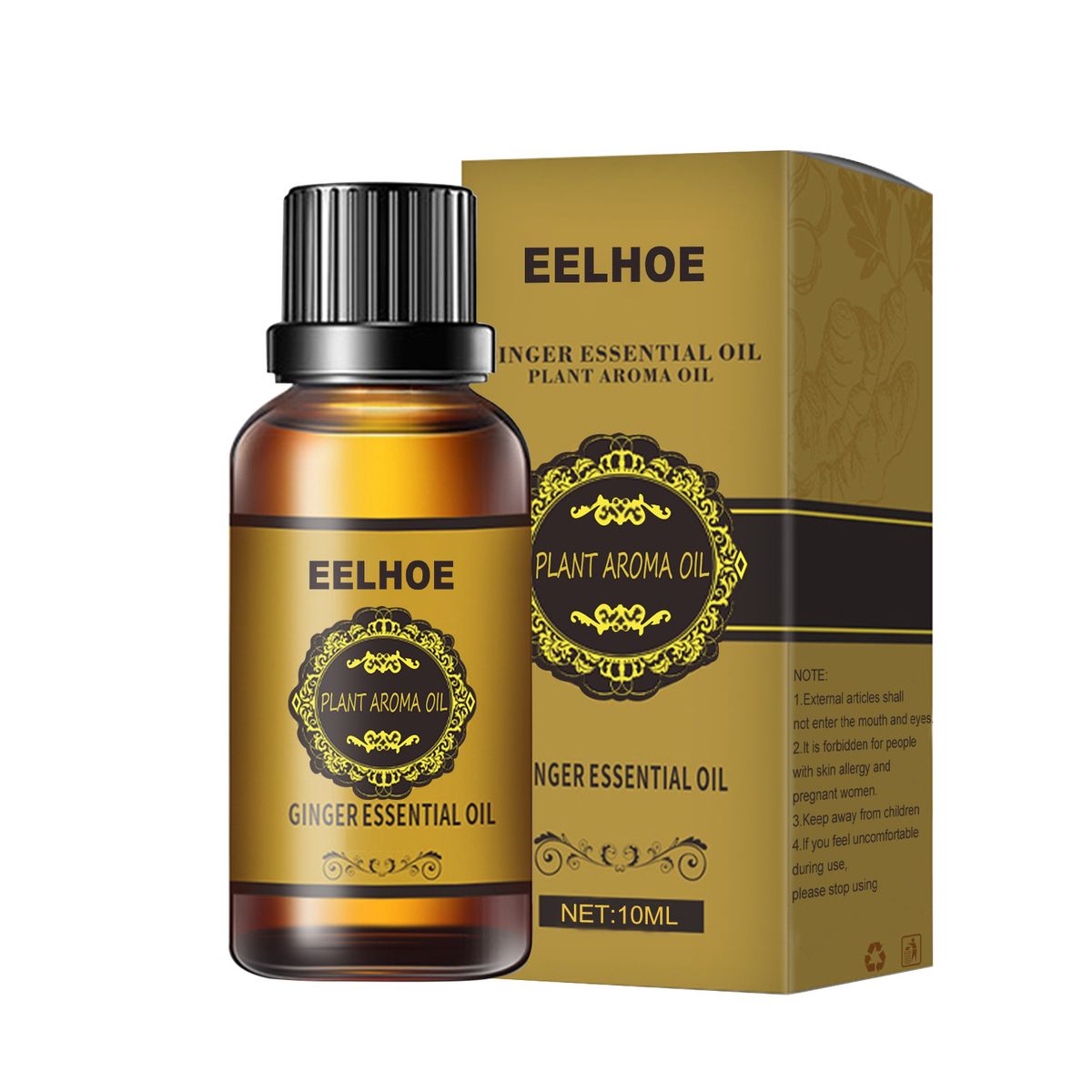 EELHOE Ginger Body Shaping Essential Oil Firming Slimming and Belly Massage Shaping and Body Shaping Massage Essential Oil_voghion.com
