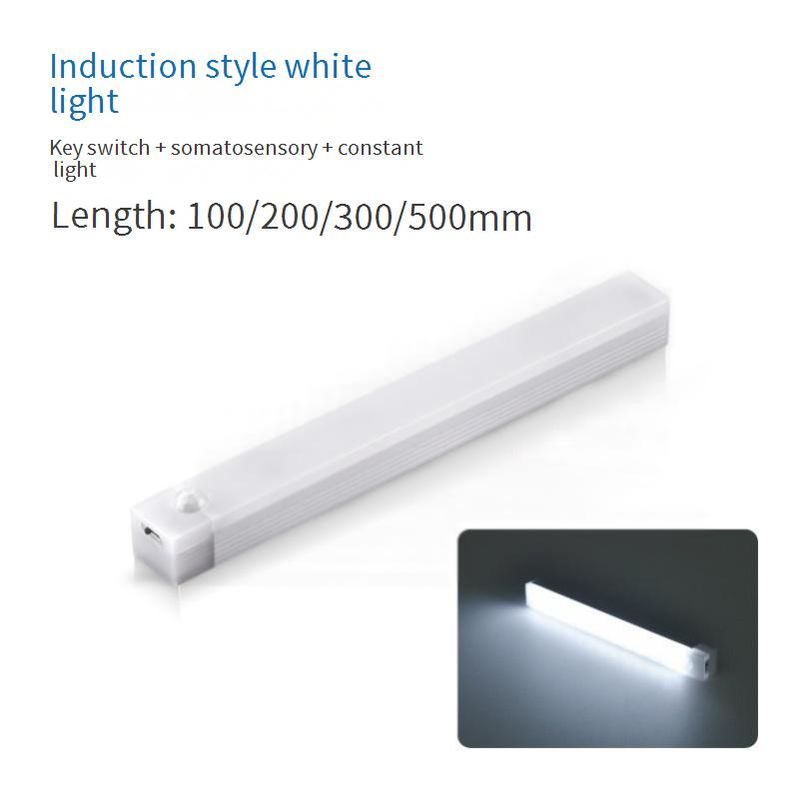 Smart Motion Sensor LED Strip Light With Magnetic Mount, USB Rechargeable For Cabinets, Wardrobes, Hallways (Warm/White Light)_voghion.com