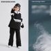 Kids' Waterproof Ski Suit Set – Winter Snow Jacket & Pants For Boys & Girls, Windproof & Thermal Skiing Outfit (Black & White Panda Design)_voghion.com