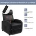 Fauteuil inclinable électrique pour salon, home cinéma, en cuir PU, avec massage et chaleur. Canapé-lit de massage._voghion.com
