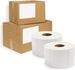 Direct Thermal Labels 4" x 6" No Perforated 12" OD Core. Pack of 5790 Self-Adhesive Rolls. Mailing Postage. Printing Paper. Blank for Shipping; barcod_voghion.com
