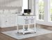 Mobile Rolling Kitchen Island Trolley Serving Cart With Underneath Drawer & Slide-Out Wire Storage Basket_voghion.com
