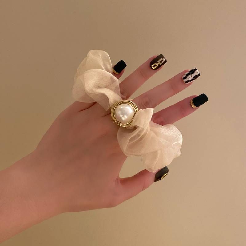Süße Dame Gummiband Seil Perle Mädchen Scrunchies Gummibänder Pferdeschwanz Haar Zubehör Elastisches Stirnband_voghion.com