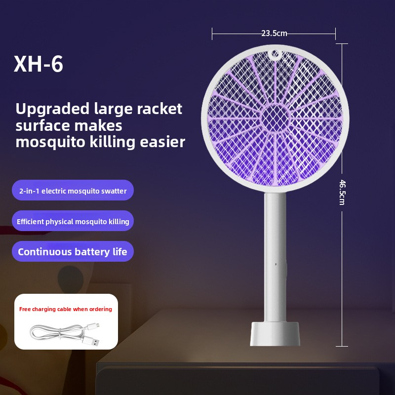 Şarj Edilebilir Sivrisinek Öldürücü Lamba ve Elektrikli Zapper 2'si 1 Arada – LED'li USB Şarjlı Böcek Öldürücü (Taşınabilir ve Güçlü)_voghion.com