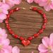 Jewelry Sets Necklace Earring Set Ring Bracelet Set Fashion Exaggerated Acrylic Big Bead Simple Personality Red Heart Pendant Necklace For Women_voghion.com