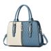 Borsa da donna elegante, borsa a tracolla, borsa a mano, borsa a tracolla, moda, patchwork, colore a contrasto_voghion.com