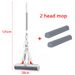 Self Wringing Rubber Cotton Mop Hands Free Magic Self Cleaning Flat Mop Reusable Sponge Household Floor Cleaning Tool_voghion.com