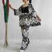 ChicShe Foreign Trade Middle East Damenmode Sommer 2024: Neues, lockeres Plus-Size-Shirt mit Print und halblangen Ärmeln, lässige Hose mit weitem Bein_voghion.com