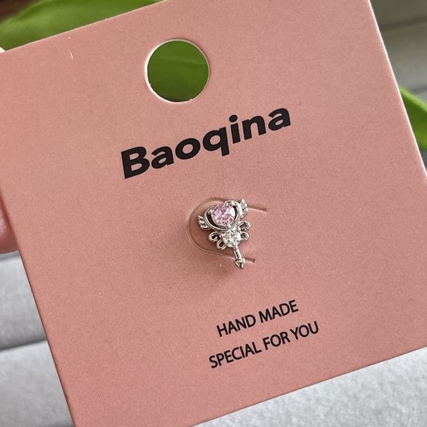 Threaded Titanium Steel Twist Buckle Piercing Cool Cochlear Spiral Earrings For Women Punk Baoqina Stud Ear Bone Bar_voghion.com