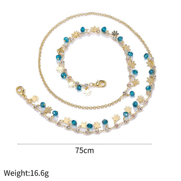 Böhmischer Strand-Ethno-Stil, süße Palmen-Kristallperlen, handgefertigt, für Brillen und Masken_voghion.com