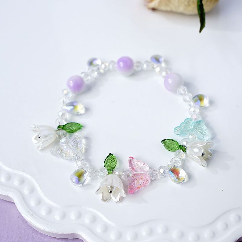 Fee Temperament Wald Schmetterling Maiglöckchen Wer Elastische E Kristall Antike Stil Nische Design Armband Weibliche_voghion.com
