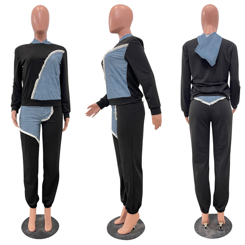 Women's Clothing fashionable casual sweatshirt leggings long two piece suit_voghion.com