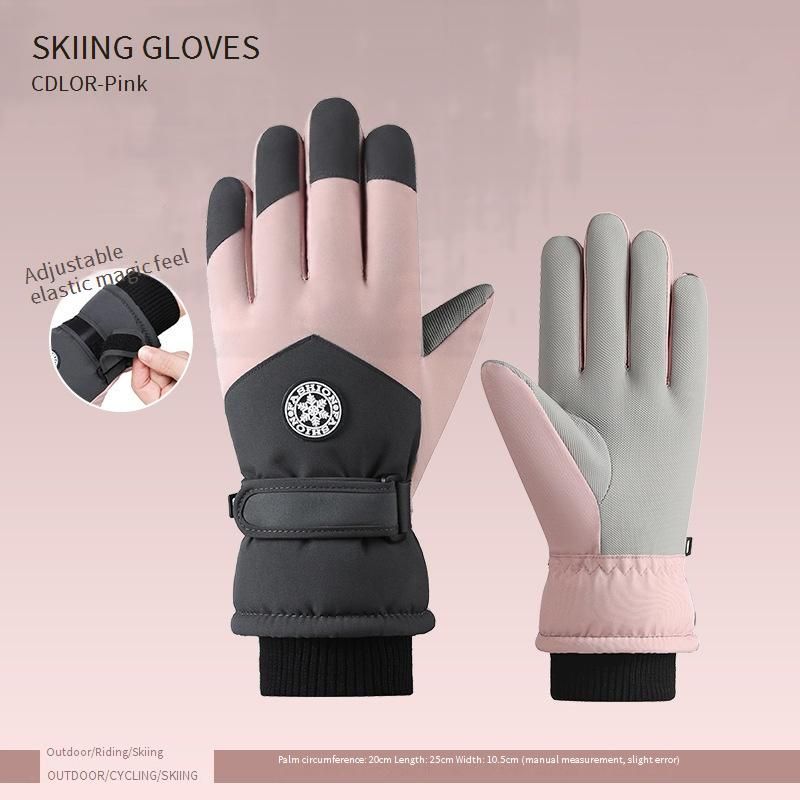 Women's & Men's Winter Ski Gloves - Waterproof, Windproof, Thermal Insulated With Fleece Lining For Snowboarding, Cycling & Outdoor Activities_voghion.com