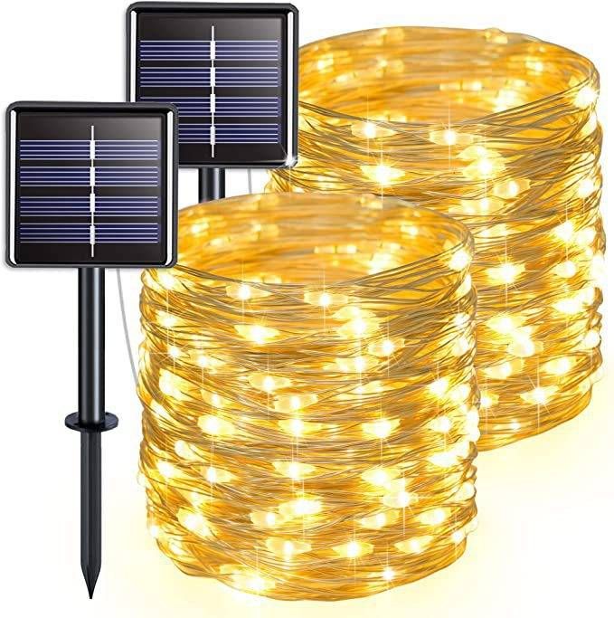Waterproof Copper Wire LED String Lights – Battery-Powered Starry Fairy Lights For Christmas, Party & Home Decor (Warm White, 8 Modes, 10ft)_voghion.com