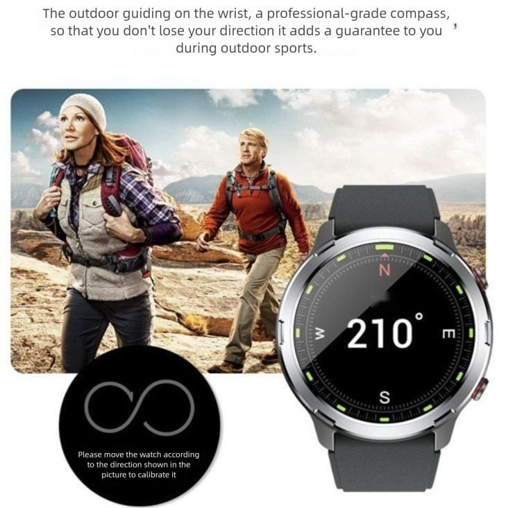 GPS Beidou Sports Cycling Heart Rate Blood Oxygen Running Pace Marathon Multifunctional Outdoor Smart Watch Waterproof_voghion.com