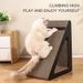 2 In 1 Cat Scratcher Cardboard With Rotating Ball Wear-resistant Cat Clawing Board For Indoor Cat_voghion.com