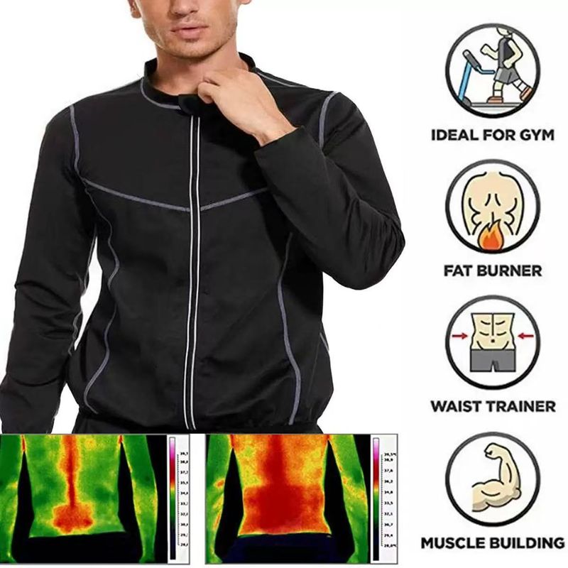 Sportbekleidung Trainingsanzug Herren Sport Fitness Body Shaping Kurzarm Laufen Bauch Eng Yoga Anzug Korsett_voghion.com