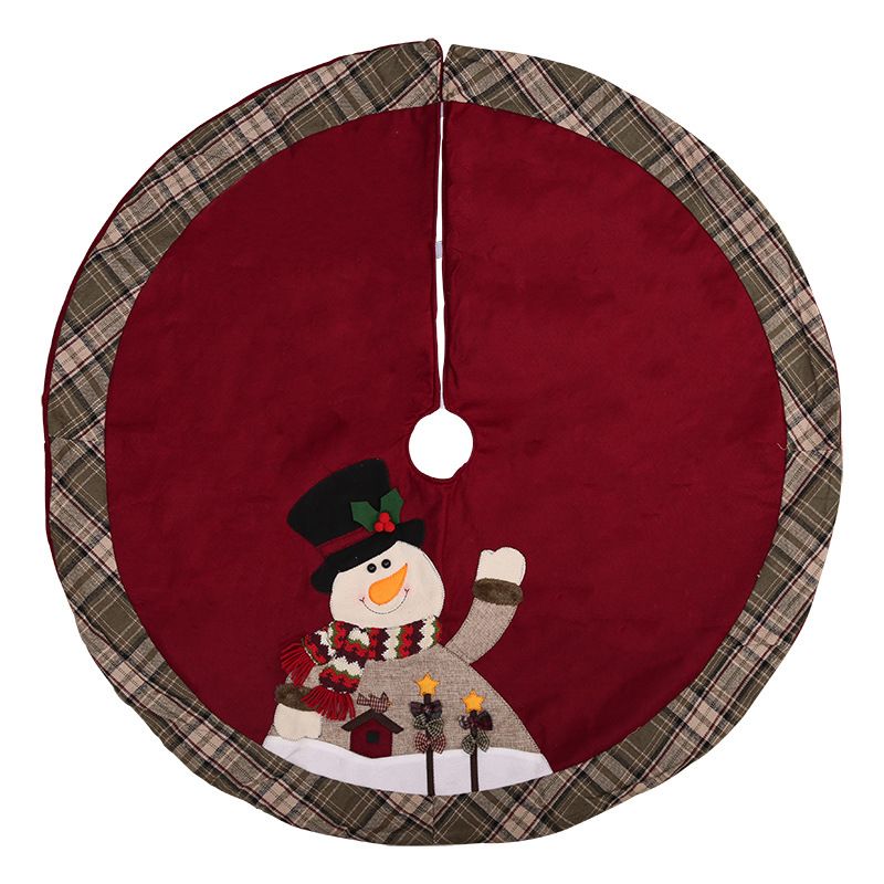 Christmas decorations Christmas tree skirt Christmas apron high-end fabric Christmas tree skirt_voghion.com