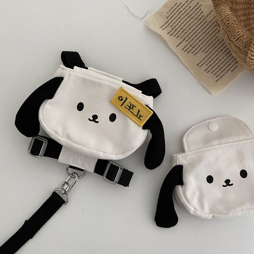 Ins Small Dog Cat Outdoor Pet Self-Backpack Backpack Poop Snack Bag Teddy Bichon Pomeranian Leash_voghion.com