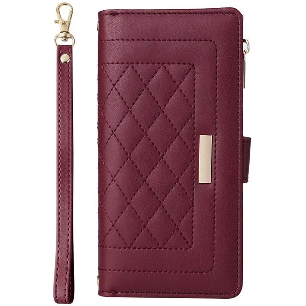 Reißverschluss-Geldbörse Flip Leder Luxus-Etui für iPhone 16 Plus 15 ProMax 14 Pro 13 12 11 X XR XS Max 7 8 Plus Cover_voghion.com