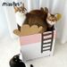 MISSPET Cactus Coffee House CAFE Pink Double Layer Large Space Post Bed Cat Scratching Board_voghion.com