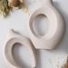 2pcs Modern White Ceramic Vase For Home Decor, Circle Matte Hollow Flower Vases Nordic Boho Ins Style For Wedding Dinner Table Living Room Office_voghion.com