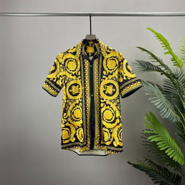 Μοντέρνο κοντομάνικο πουκάμισο με μοτίβο 3D letter στο πέτο, unisex τοπ, ζακέτα_voghion.com