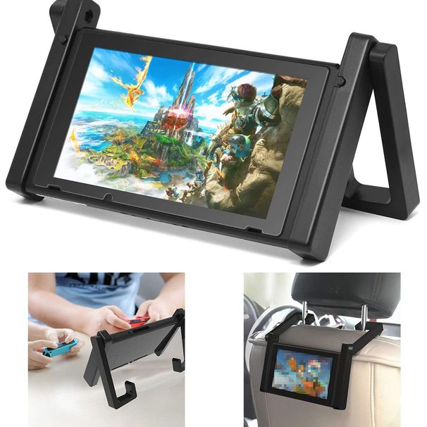 Autohalterung für Nintendo Switch, verstellbare Auto-Kopfstützenhalterung, Playstand, NS-Konsole, Schreibtischständer, Zubehör_voghion.com