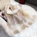 2022 Spring Autumn for Women's Elegant Versatile Wool Blended and Silk Embroidered Scarf_voghion.com