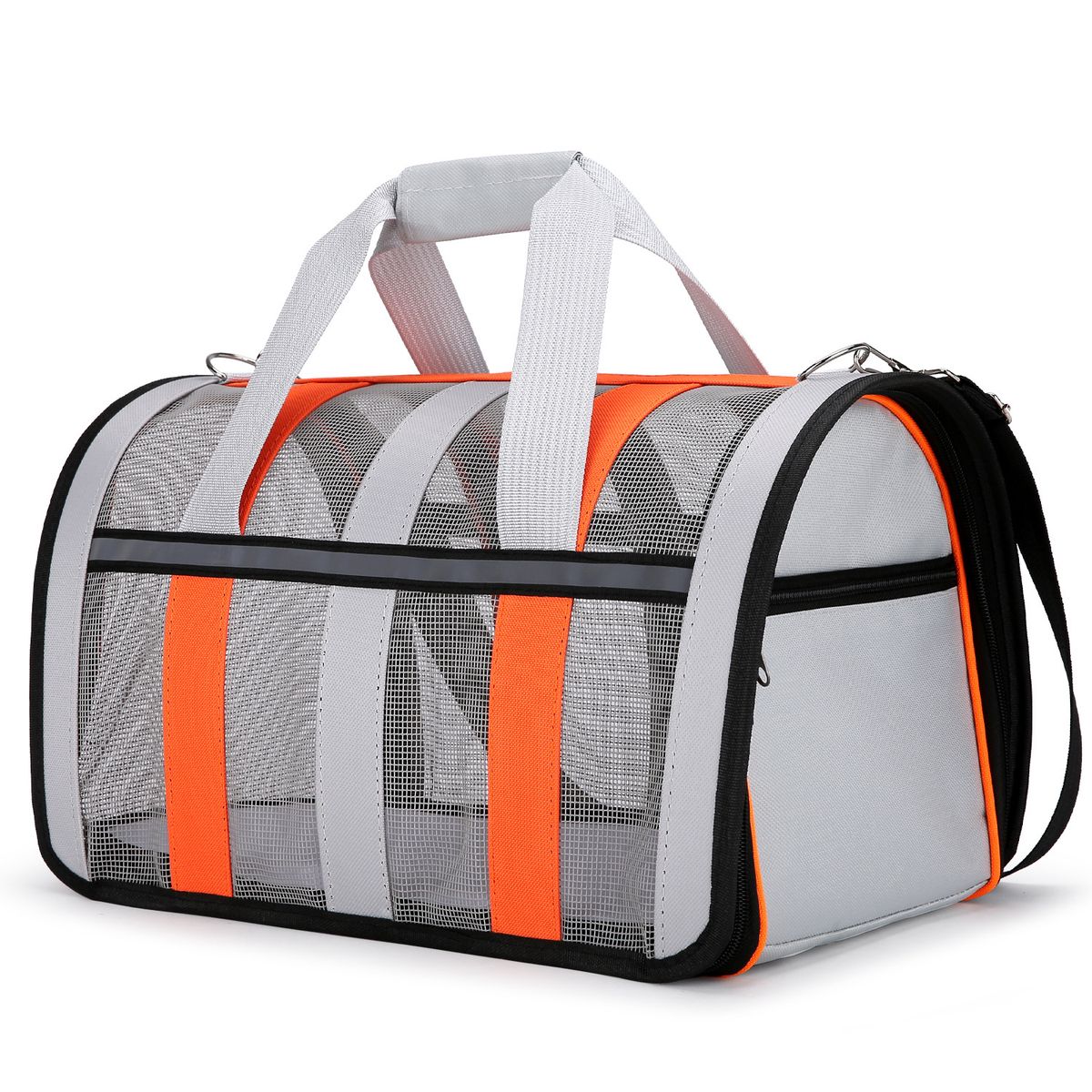 Νέα τσάντα πτυσσόμενη φορητή τσάντα κατοικίδιων κατοικίδιων με αναπνεύσιμη λωρίδα_voghion.com